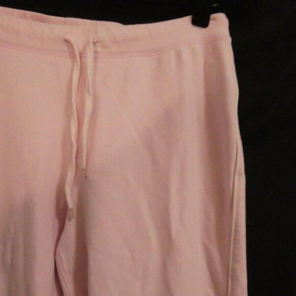 SPORTEK | medium | Light Pink Sweatpants With Drawstring | White Side Stripe - Picture 5 of 16